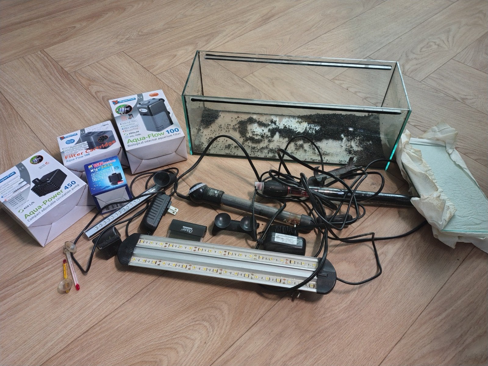 40cm aquarium compleet, Ophalen, Inclusief toebehoren, Gebruikt, Leeg aquarium