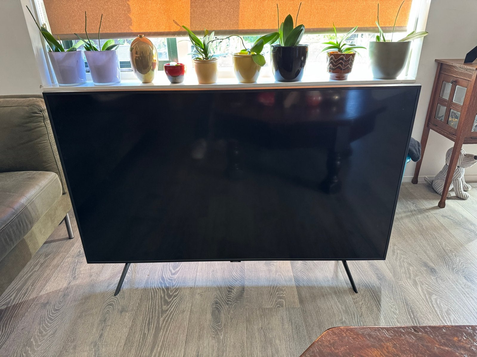 Defecte Samsung QLED TV - Start steeds opnieuw op, Audio, Tv en Foto, Ophalen, QLED, 50 Hz, Samsung