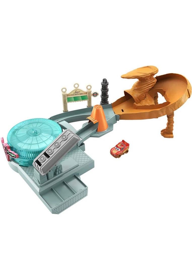 Disney Cars Mini Radiator Springs Spin Out Speelset, Ophalen of Verzenden, Zo goed als nieuw