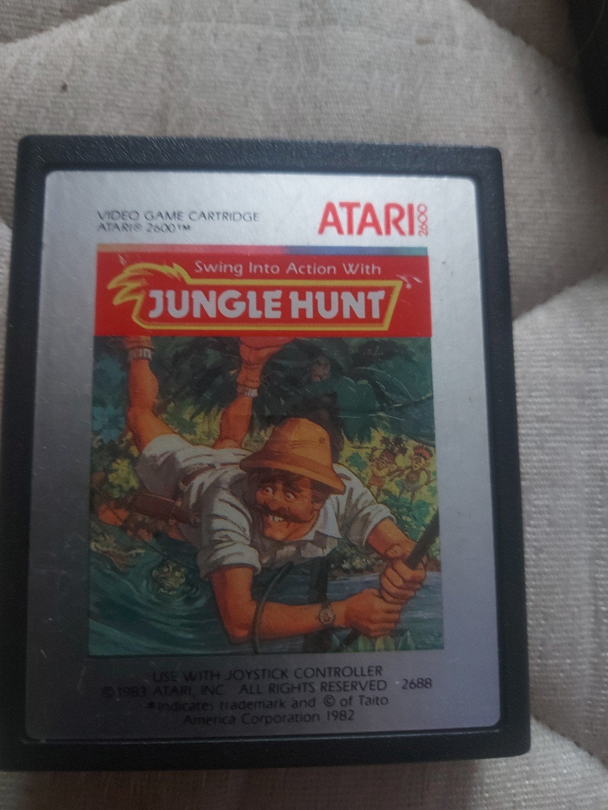 Jungle Hunt Atari 2600 - Klassieke Actie-Avontuur Game, Ophalen of Verzenden