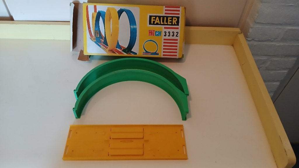 Faller Hitcar 3332 Racebaan met looping - Vintage, Overige merken, Ophalen of Verzenden, Overige aandrijving, Met looping