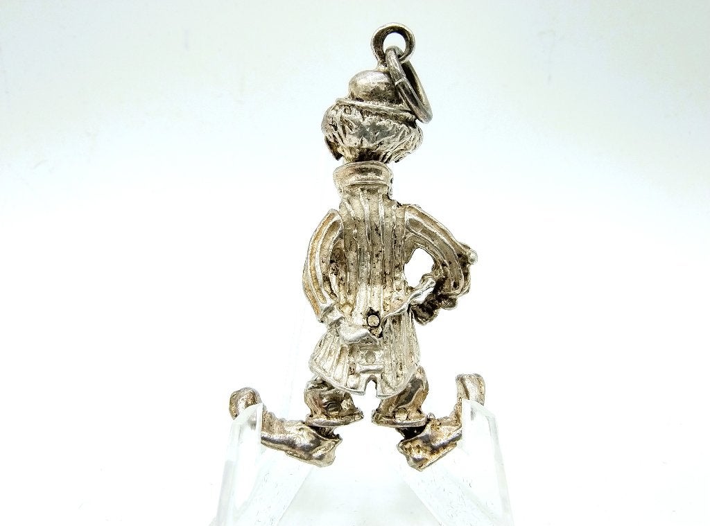 Zware vintage zilveren clown hanger, 27g (!!), Gebruikt, Overige voorstellingen, Info@zilverwebsite.nl, Verzenden