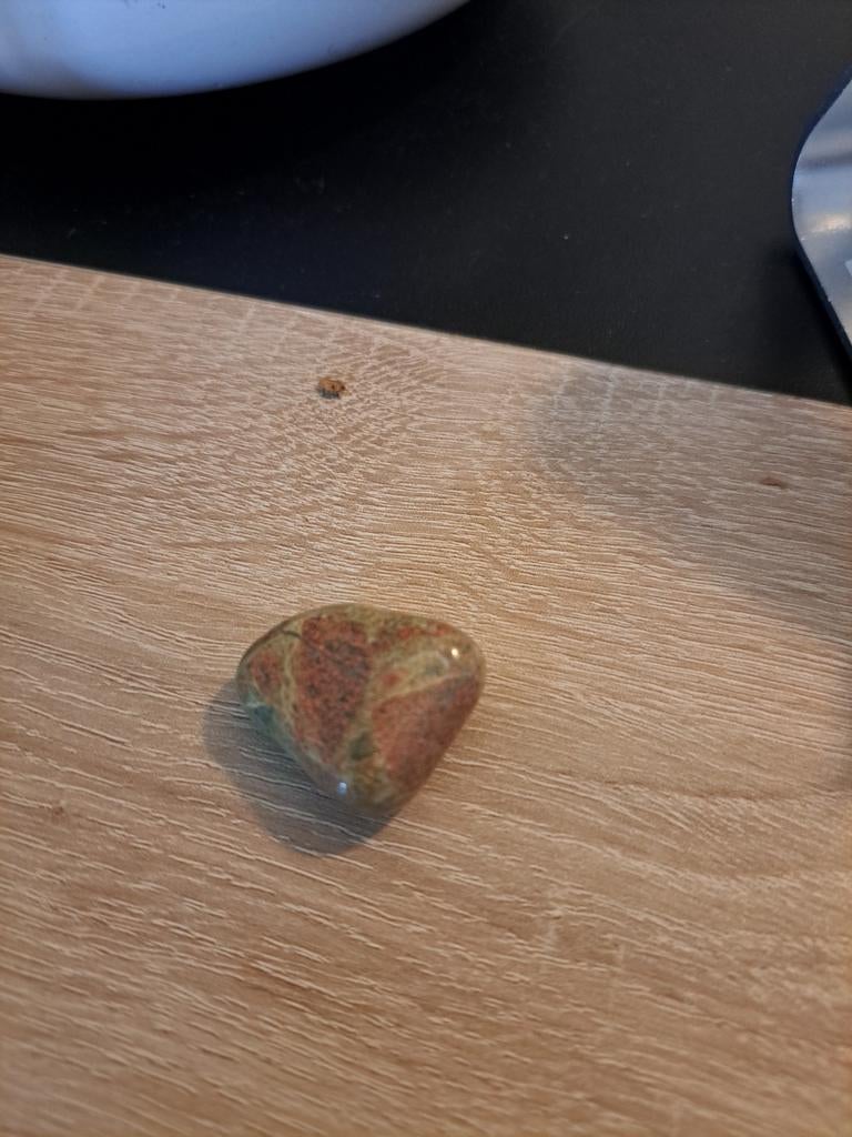 6 Unakiet edelsteen - Getrommelde steen, Sieraden, Tassen en Uiterlijk, Edelstenen, Ophalen of Verzenden, Zo goed als nieuw