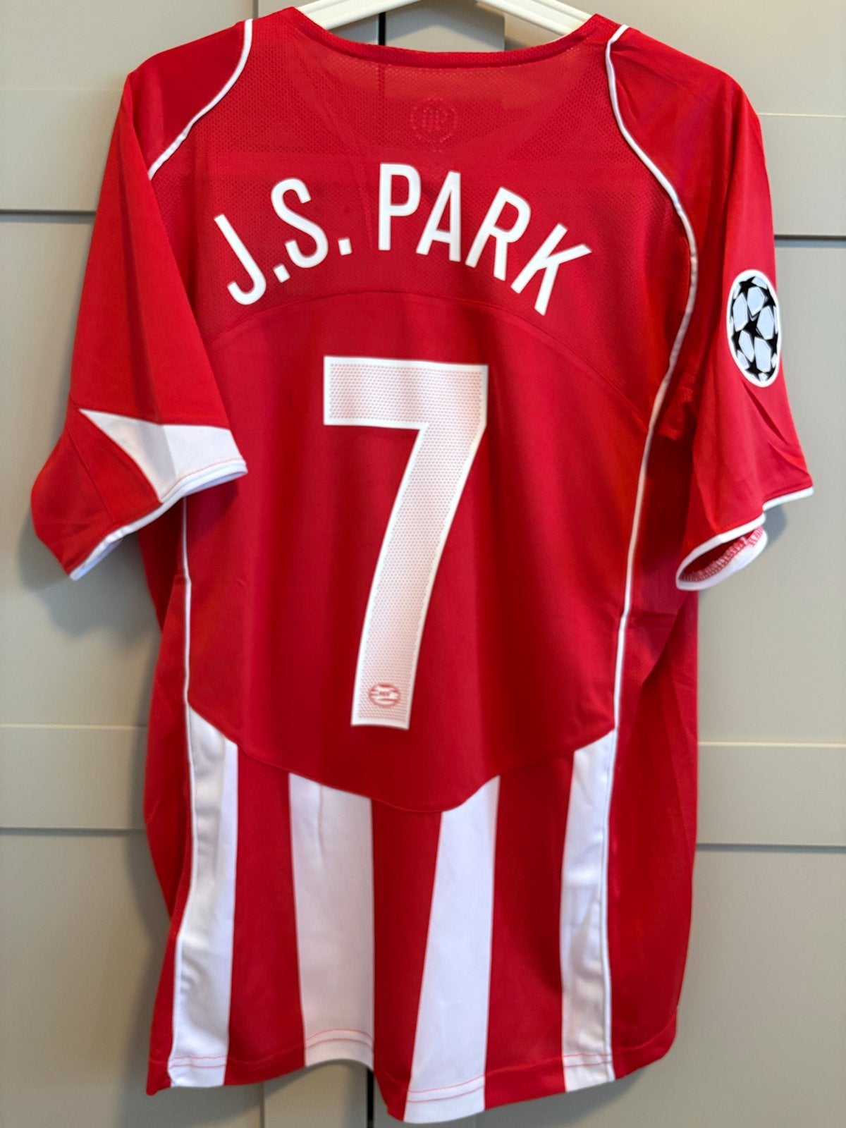 Retro PSV Thuisshirt J.S. Park #7 - Large nike 90 cl badge, Maat 52/54 (L), Nieuw, Ophalen of Verzenden, Voetbal
