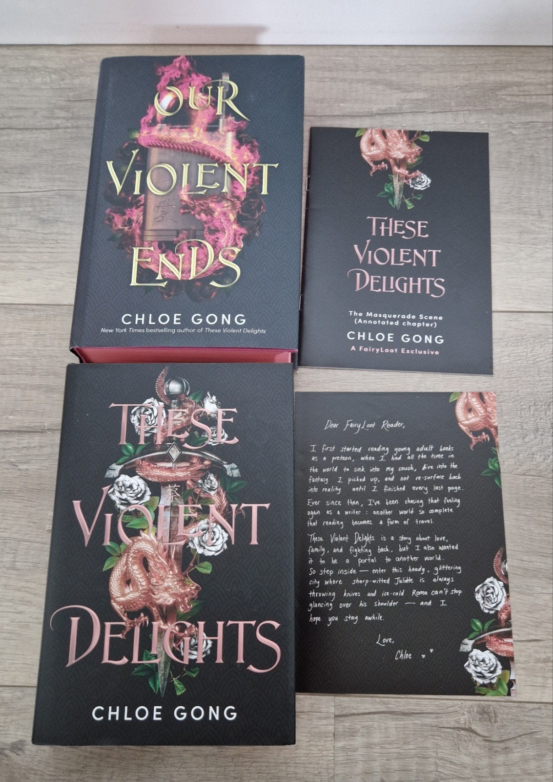 Fairyloot chloe gong these violent delights ends our boeken, Ophalen of Verzenden, Zo goed als nieuw