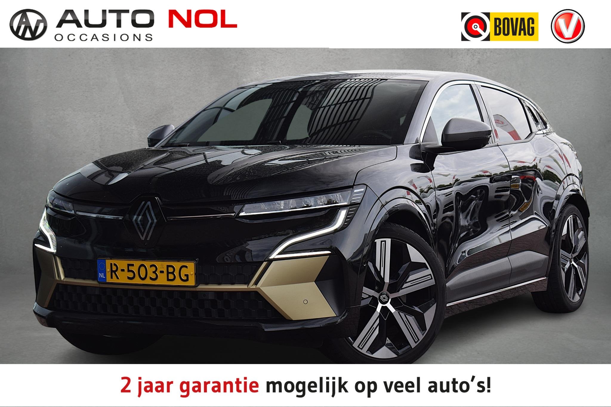Renault Megane E-Tech EV60 Optimum Charge Iconic | Warmtepom, Zwart, Automatische klimaatregeling, 900 kg, Mégane