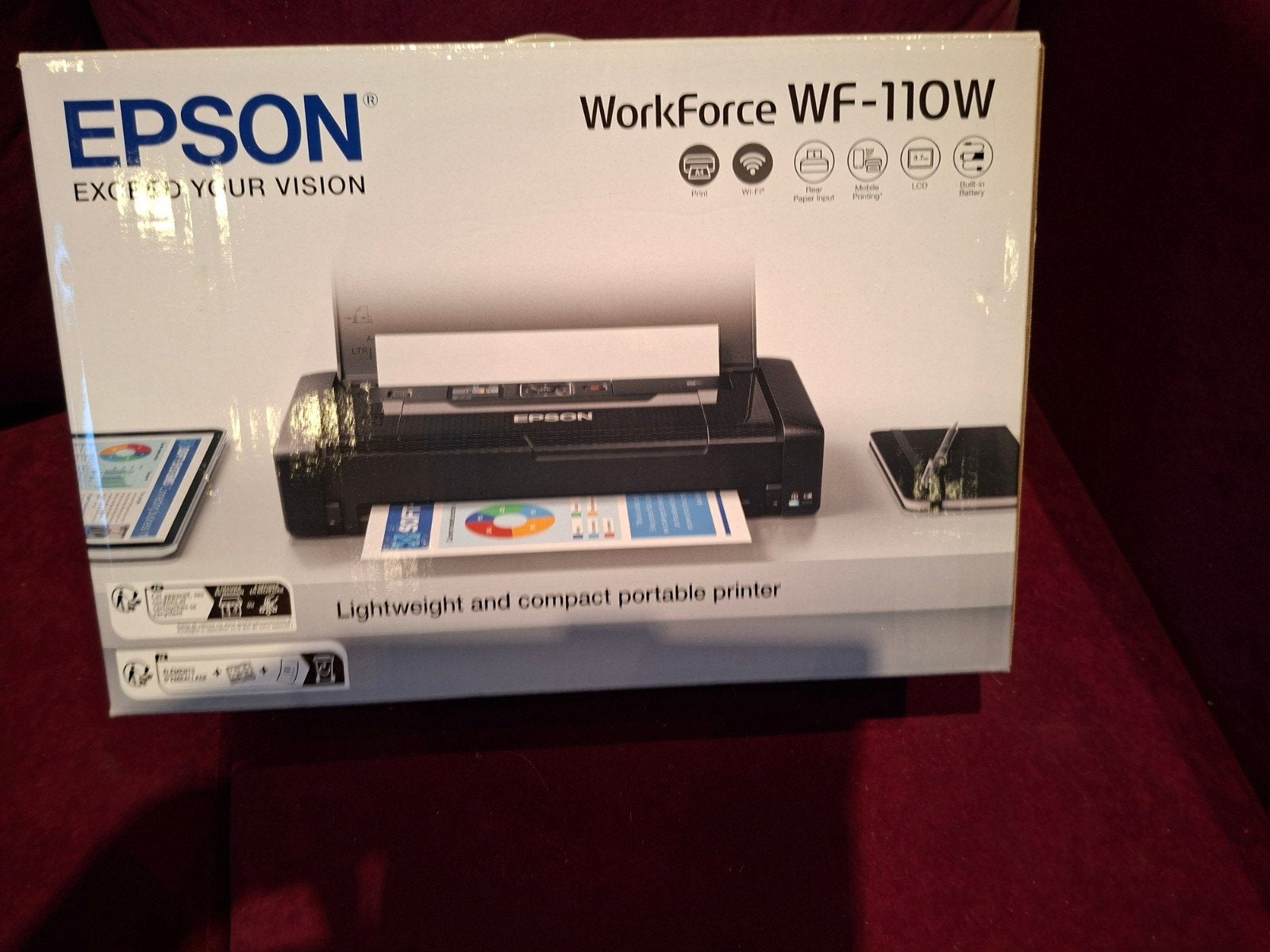 Epson WorkForce WF-110W Draagbare Inkjetprinter, Ophalen, Printer, Epson, Inkjetprinter