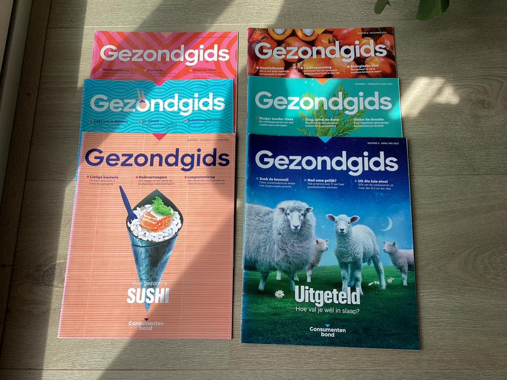 Consumentenbond Gezondgids - 6 nummers - voor 4 euro, Ophalen of Verzenden, Zo goed als nieuw, Overige typen