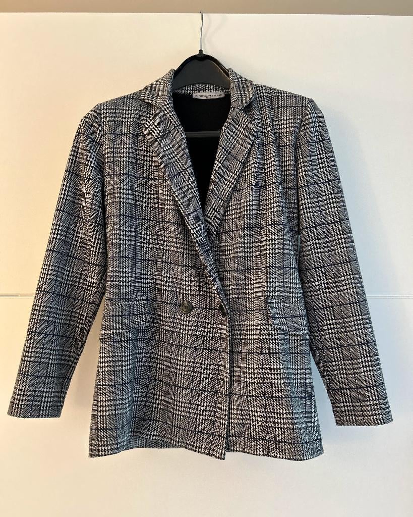 Quinze Heures Trente zwart-wit geruite vest, Zwart, Ophalen of Verzenden, Zo goed als nieuw, Quinze Heures Trente