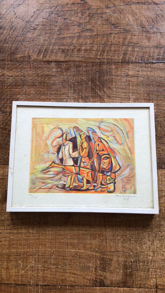 Gesigneerde en genummerde litho van Elly Kuipers (1981), Antiek en Kunst, Ophalen of Verzenden