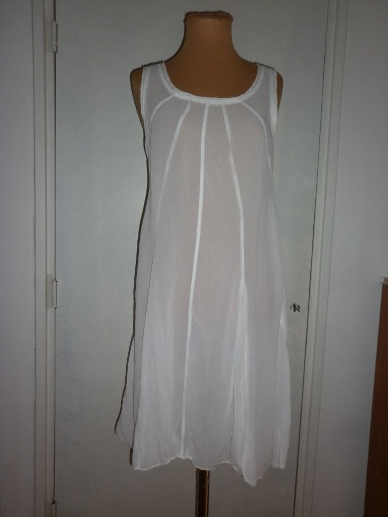 onderjurk maat 40 merk sandwic, Kleding | Dames, Verzenden, Wit, Nachtkleding