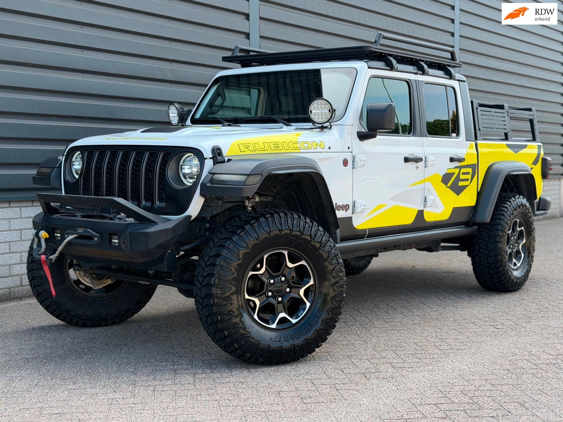 Jeep GLADIATOR TRAIL RATED RUBICON OFFROAD 3.6 V6 GIJS KENTE, Auto's, Gebruikt, Wit, Bedrijf, Vierwielaandrijving