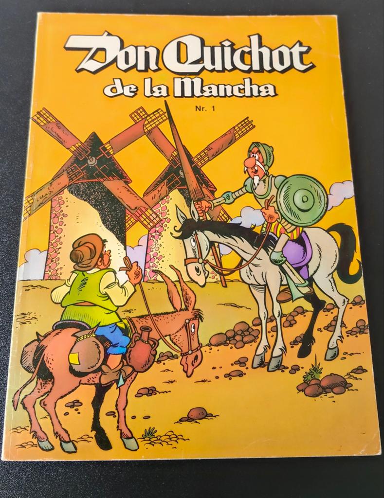 Don Quichot de la Mancha Nr. 1 - Stripboek uit 1980, Eén stripboek, Ophalen of Verzenden, Gelezen, Miguel de Cervantes Saavedra (bewerking door Cubero)