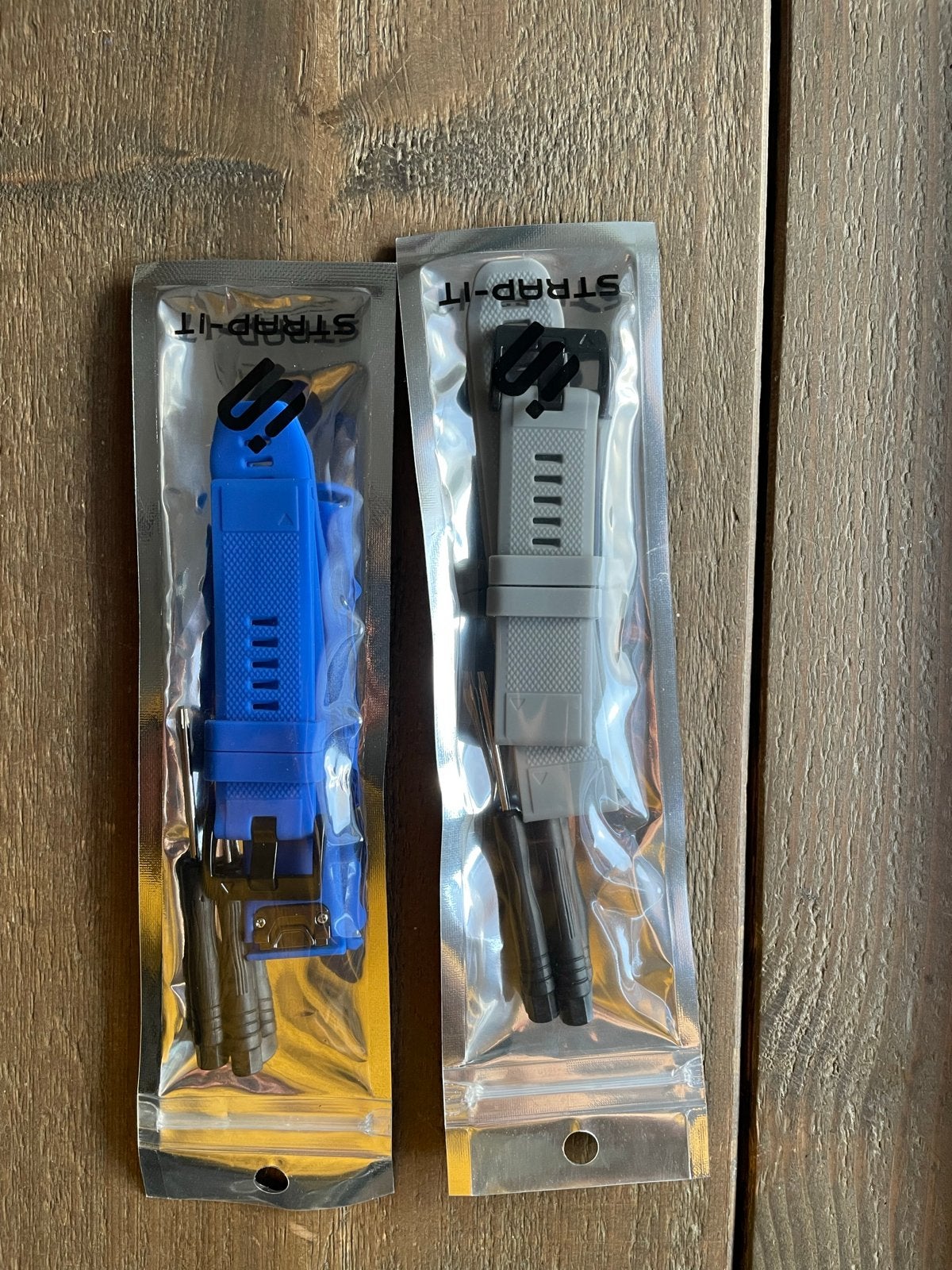 Strap-It siliconen horlogebandje voor Garmin, Ophalen of Verzenden, Nieuw, Grijs