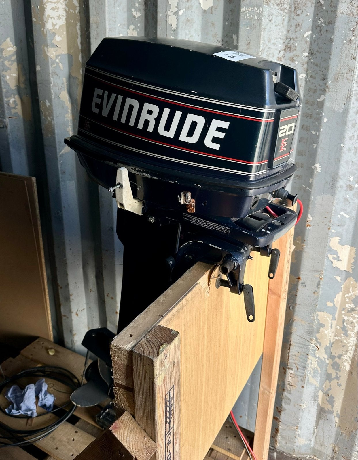 Evinrude 20 pk buitenboordmotor - BE20BFLEND, Watersport en Boten, Ophalen, 10 tot 30 pk, Gebruikt, Met afstandsbediening