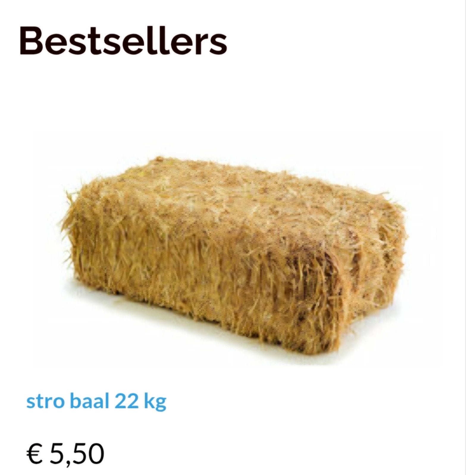 stro/hooi/vlas, Ophalen of Verzenden, Vee