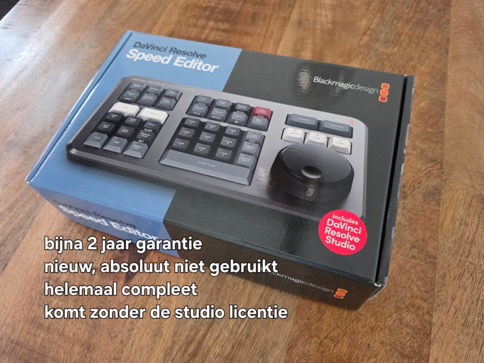 nieuw, 2 jaar garantie, davinci resolve speed editor

De lic, Ophalen of Verzenden, Nieuw
