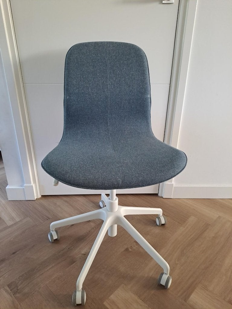 Bureaustoel IKEA Langfjall, Ophalen, Zo goed als nieuw, Blauw, Bureaustoel