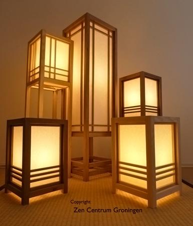Japanse Lamp handgemaakt in Essen of Noten hout | Lantaarn, Ophalen of Verzenden, Nieuw, Japans / Japandi / Shoji