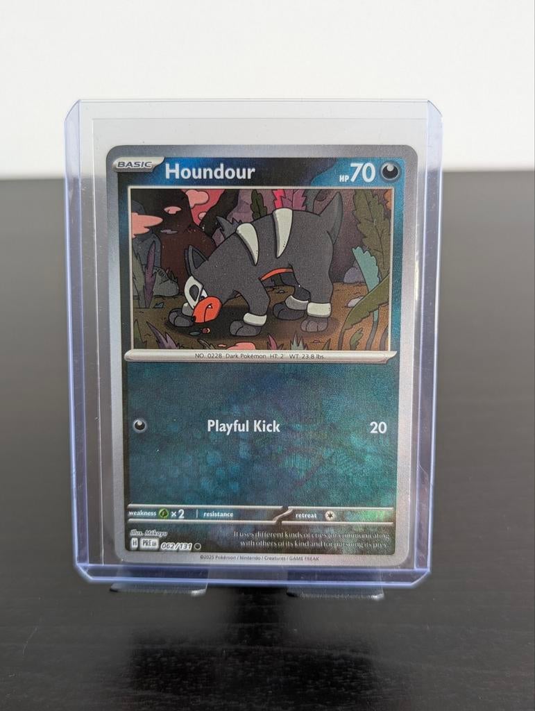 Houndour (xPRE 062) Prismatic Evolutions Pokémon Kaart, Ophalen of Verzenden