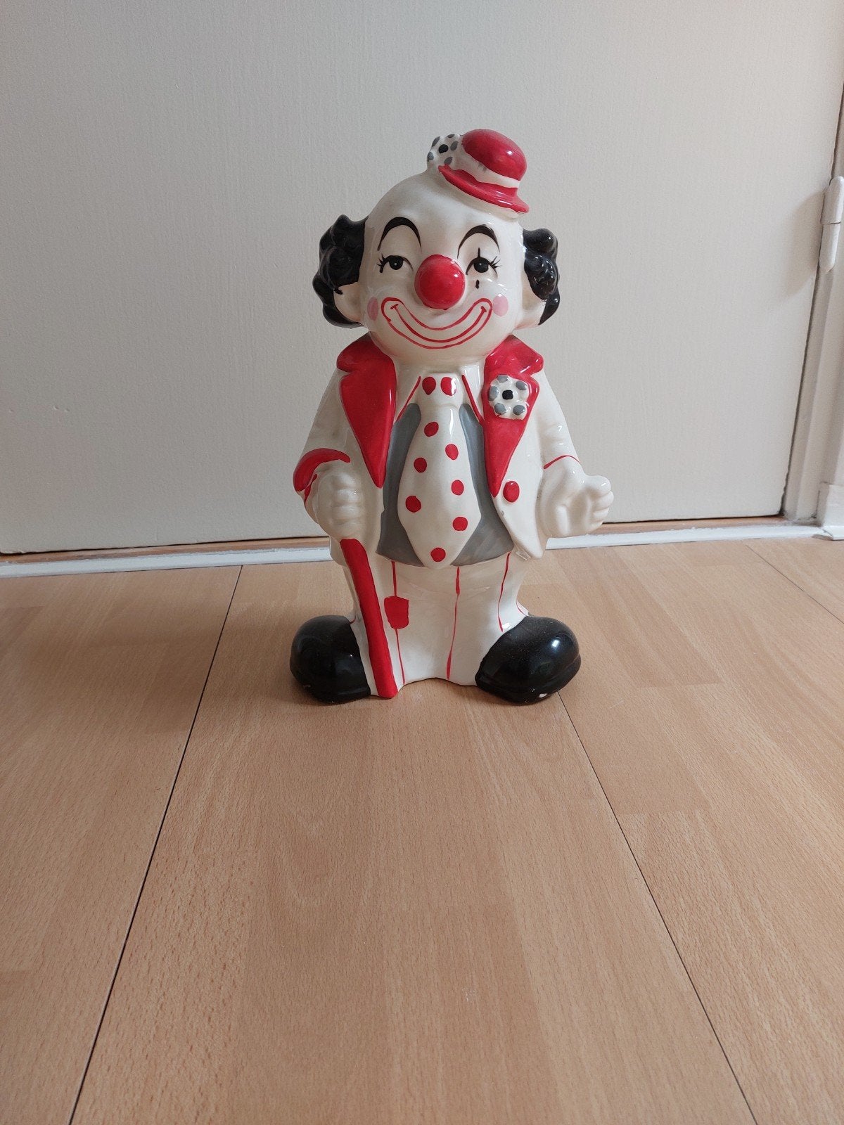 Vintage Clown Spaarpot - Keramiek, Ophalen, Gebruikt