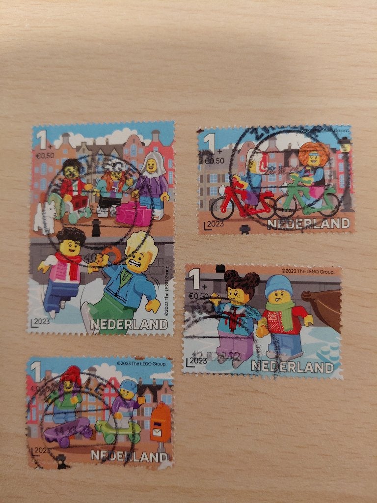 2023 kinderzegels lego, Verzenden, Gestempeld