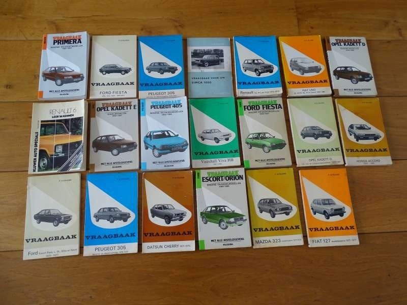20 stuks auto vraagbaken voor € 20,00, Verzenden, Gelezen, Peugeot, Diverse auteurs