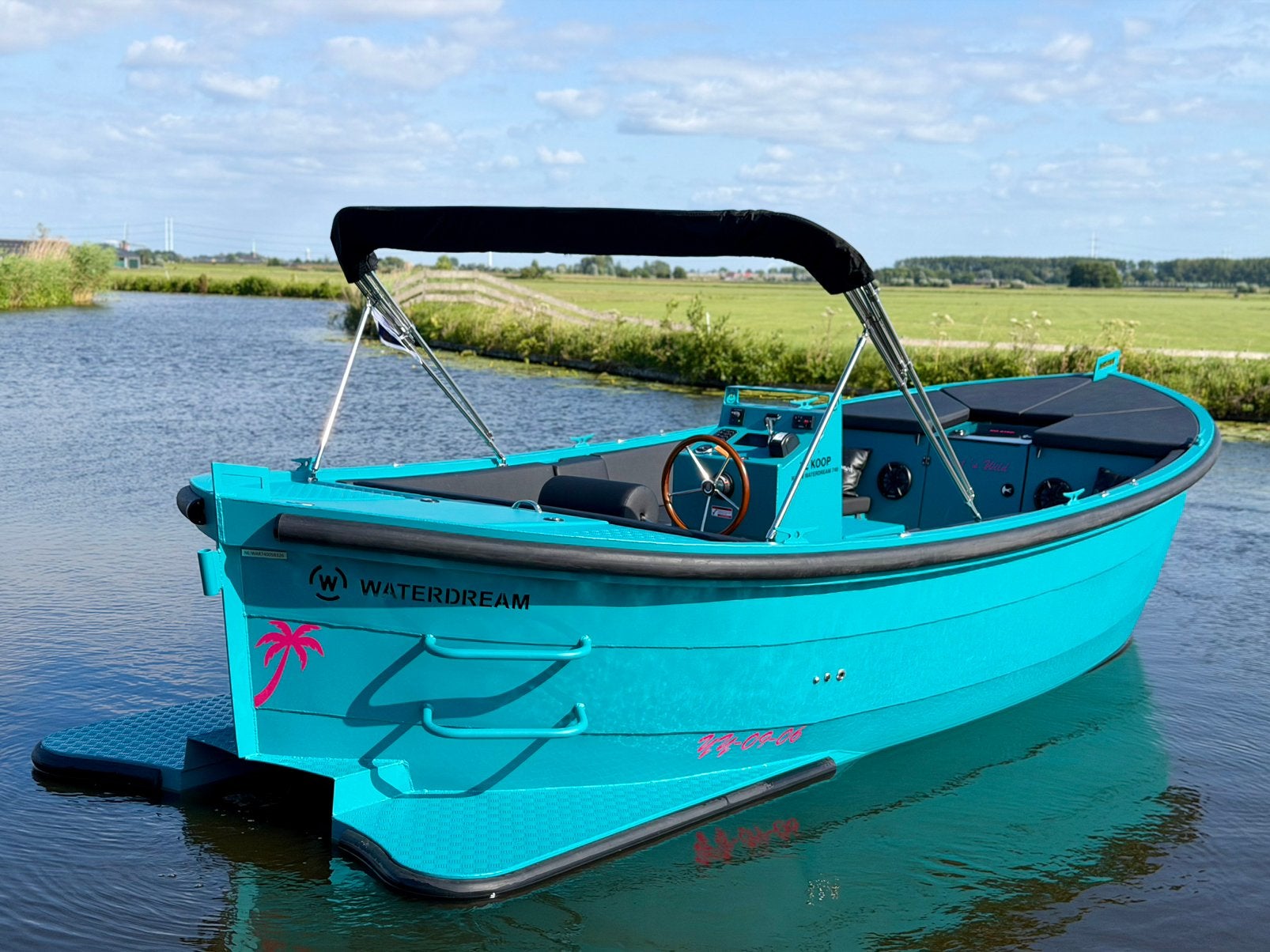 *DEMO* 2026 Waterdream 740 Alu sloep 135pk Honda, Watersport en Boten, Ophalen, Zo goed als nieuw, Aluminium, Biminitop