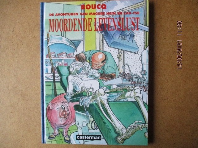 adv2295 magere hein en lau-tse hc, Eén stripboek, Ophalen, Gelezen