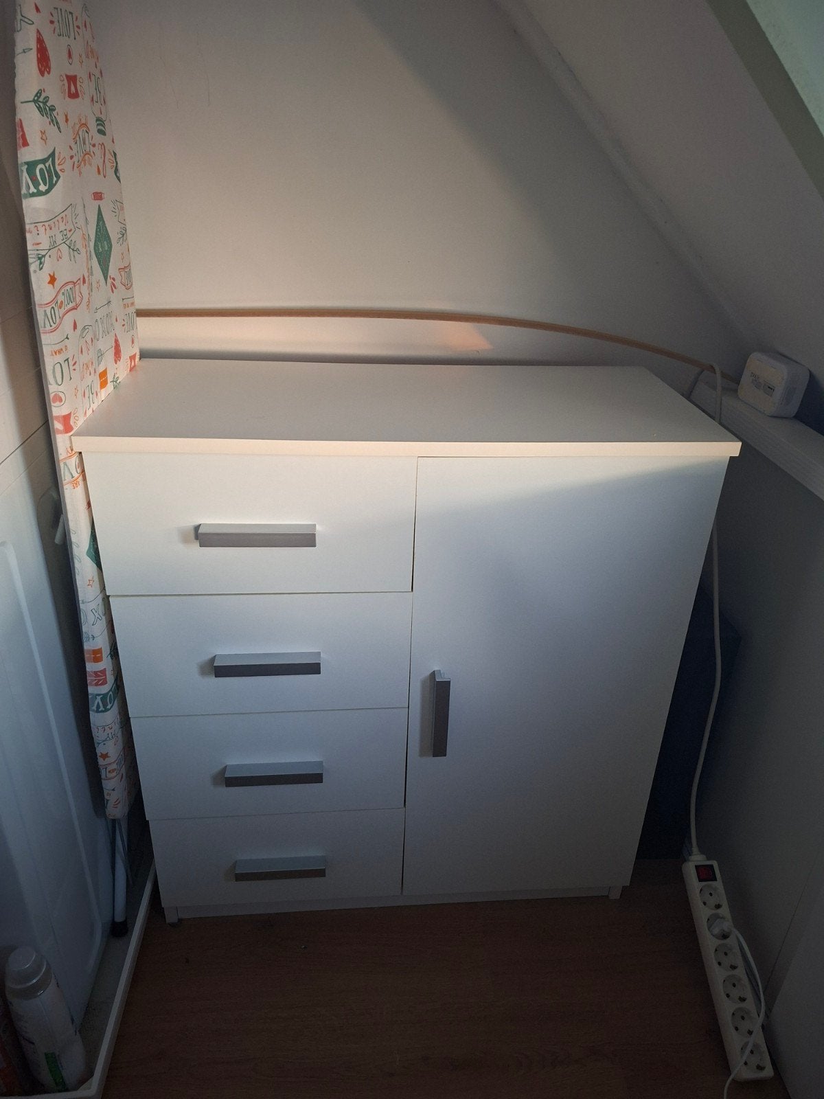 Jysk tapdrup ladekast kast wit, Ophalen, Gebruikt, 50 tot 100 cm, 3 of 4 laden