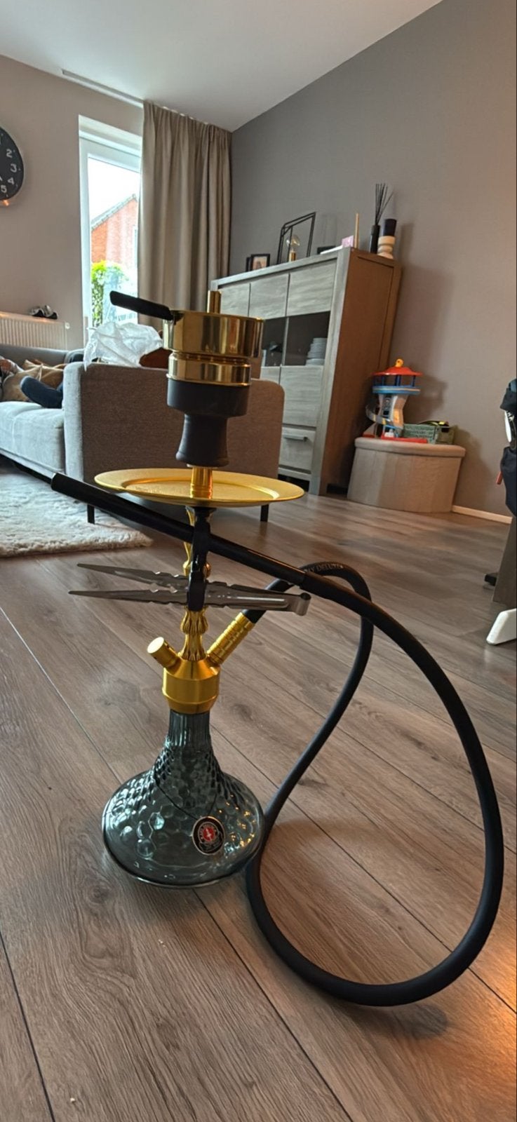 Waterpijp/shisha van amy deluxe, Verzamelen, Rookartikelen, Aanstekers en Luciferdoosjes, Ophalen of Verzenden, Zo goed als nieuw