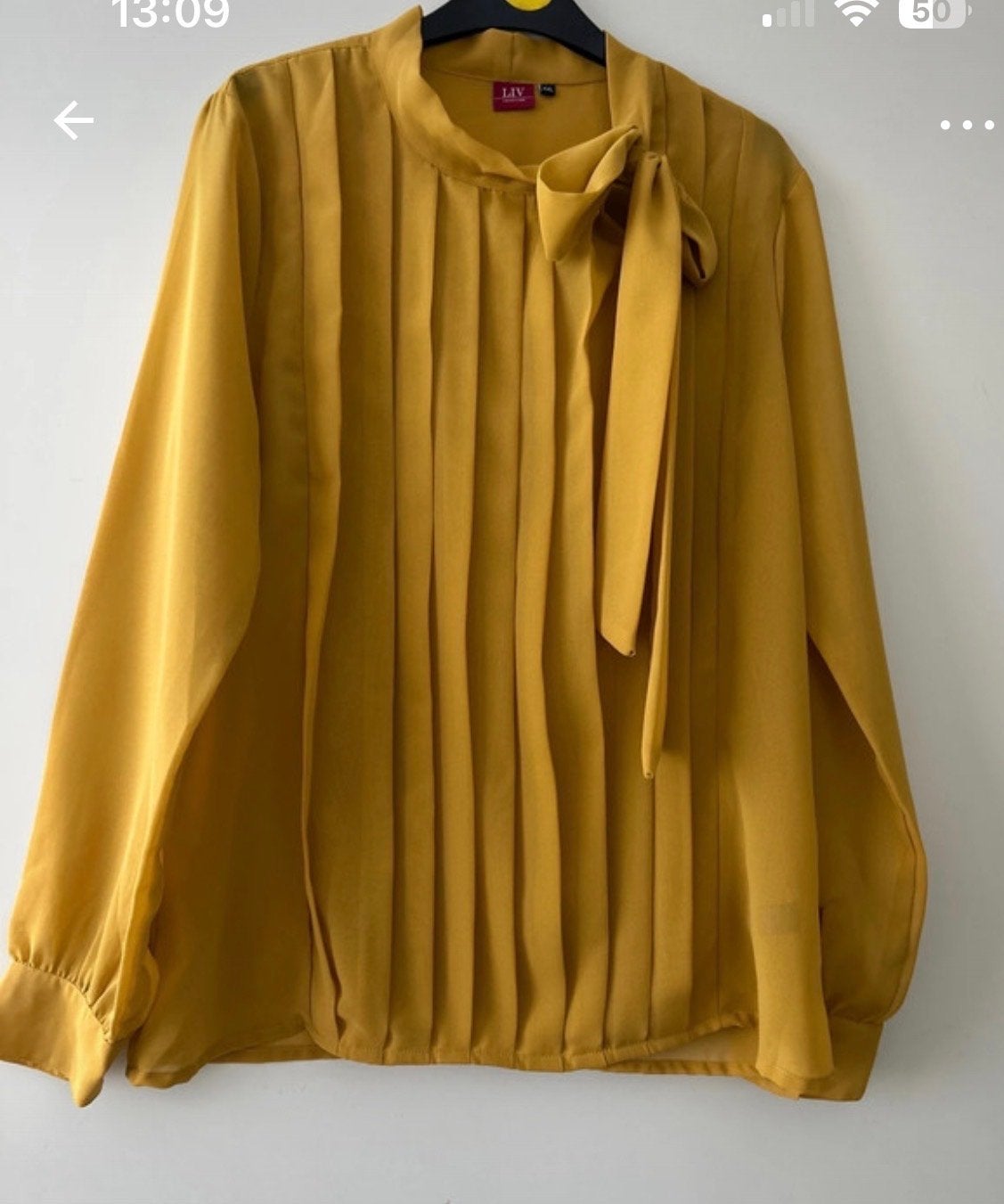 Nieuwe Liv Collection damesblouse maat 44 mosterdgeel, Kleding | Dames, Ophalen of Verzenden, Nieuw, Maat 42/44 (L), Geel