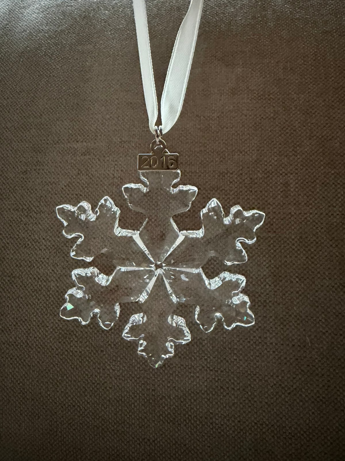 Swarovski kerstster 2016 | snowflake | kerstornament | set 3, Ophalen of Verzenden, Zo goed als nieuw, Figuurtje