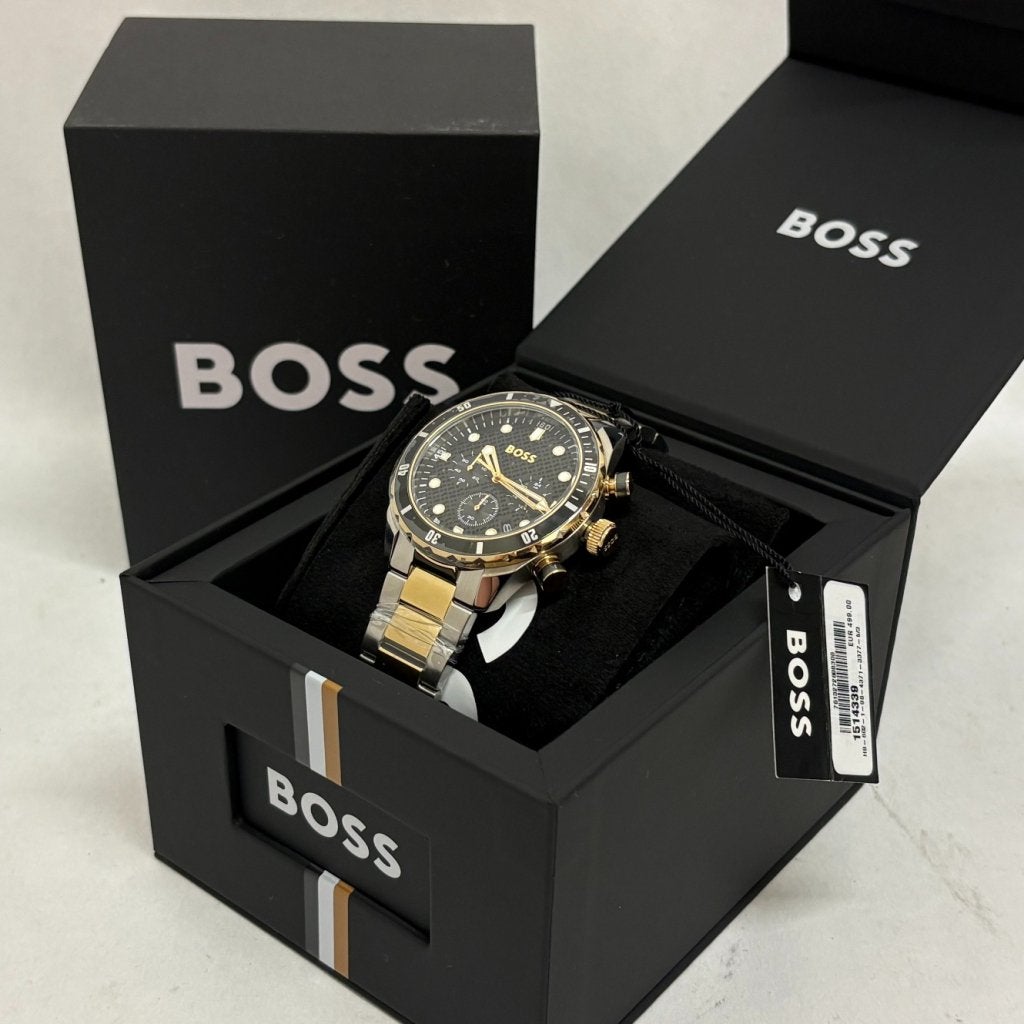 Hugo Boss HB1514339 Chronomatic Heren Horloge Bicolor, Sieraden, Tassen en Uiterlijk, Hugo Boss, Zo goed als nieuw, Support@hugoboss.com