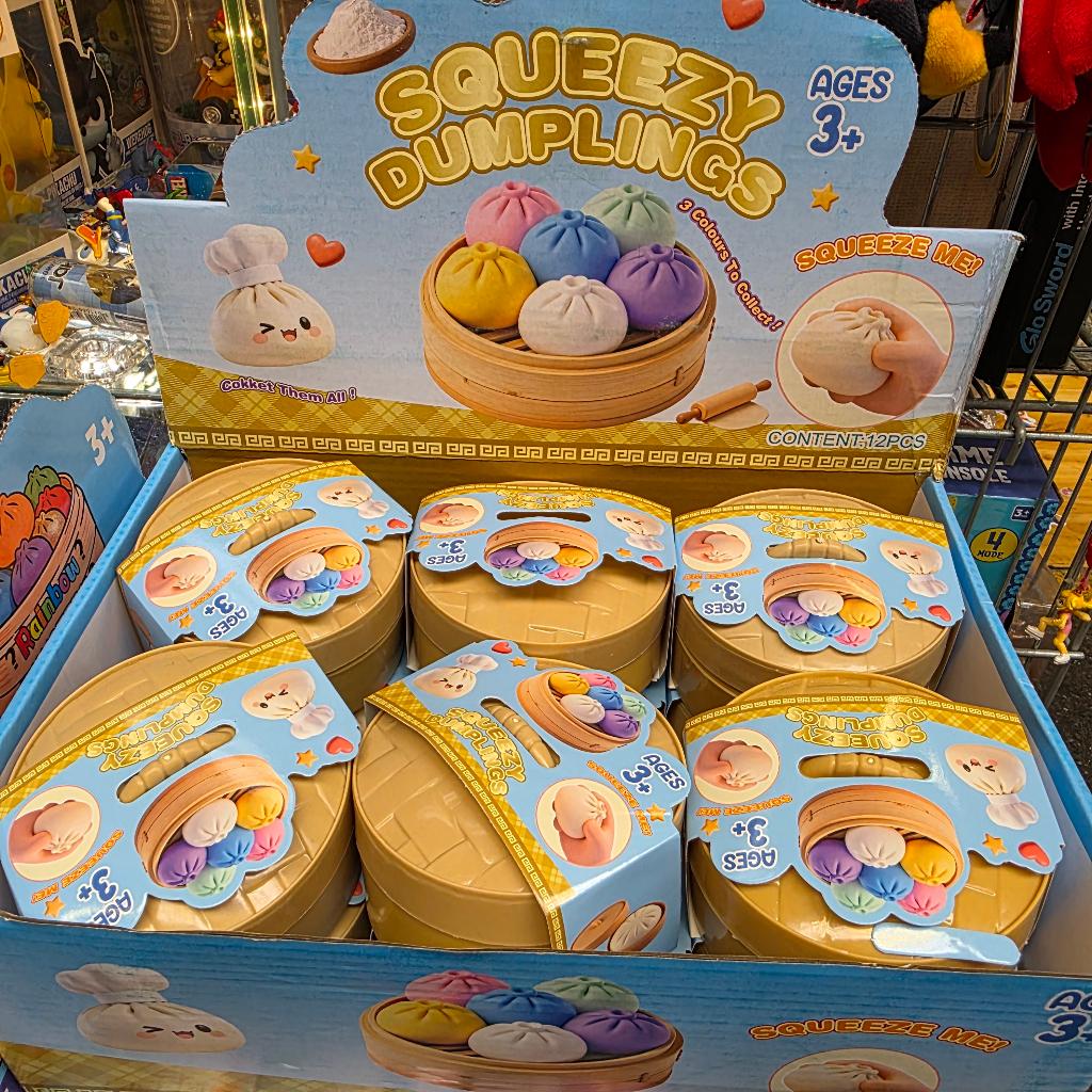 Dumpling Squishy - Transparant+Glitter+Orbeez -  Fidget Toy, Ophalen of Verzenden, Nieuw