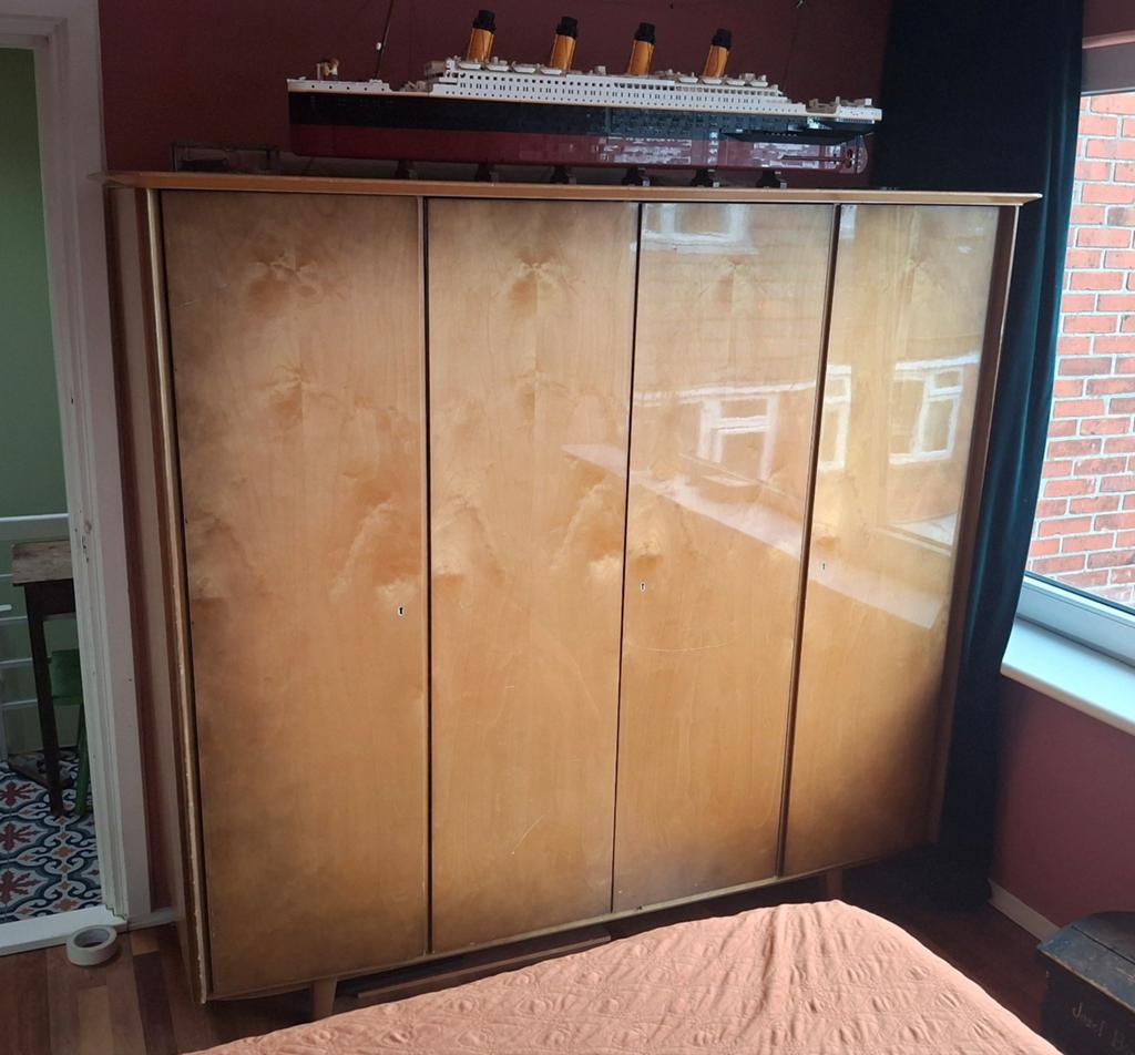 Vintage '60s Kledingkast 200x63.5x17, Ophalen