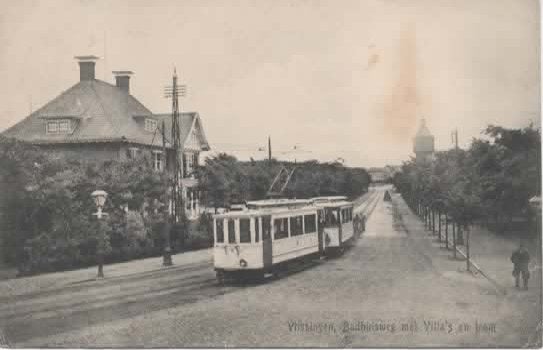Vlissingen Badhuisweg met Villa's, Verzenden, Voor 1920, Gelopen, Zeeland