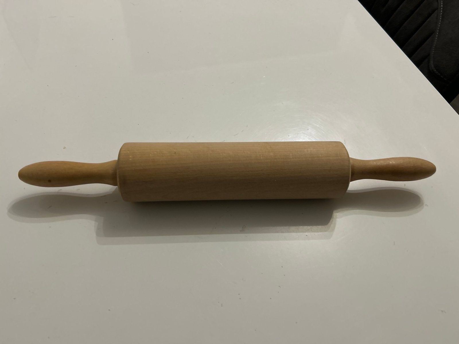 Houten deegroller - 41 cm lang, 5 cm doorsnede, Overige typen, Hout, Ophalen of Verzenden, Zo goed als nieuw