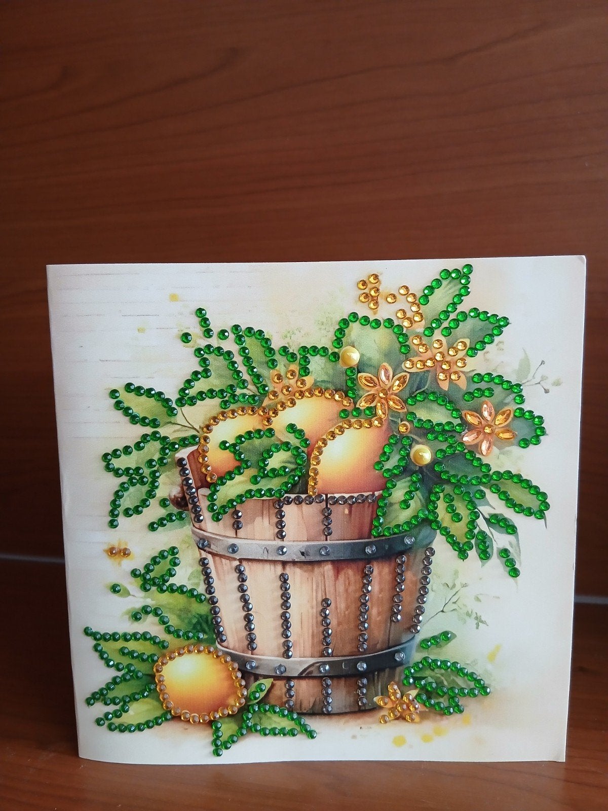 Kaart citrusfruit 7 diamond painting = 0,50, Hobby en Vrije tijd, Kaarten | Zelfgemaakt, Ophalen of Verzenden, Nieuw