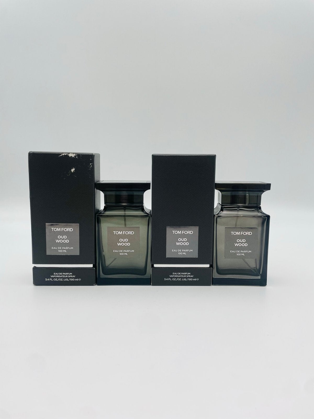 Lege Tom Ford Oud Wood en White Suede parfumflessen, Ophalen of Verzenden, Gebruikt