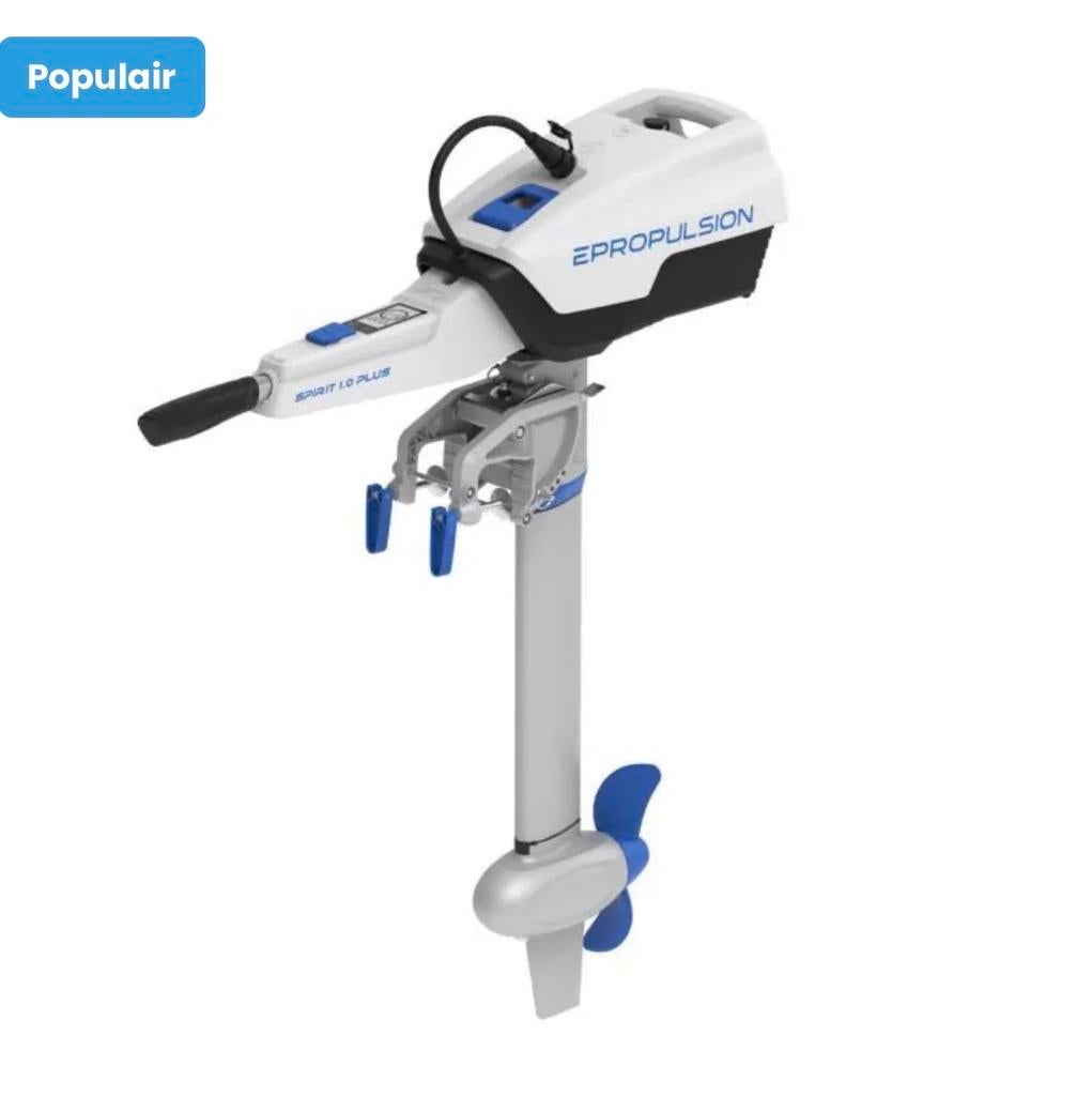 Epropulsion Spirit elektrische buitenboordmotor + 2 accu's, Ophalen, Minder dan 5 pk, Elektrisch, Zo goed als nieuw
