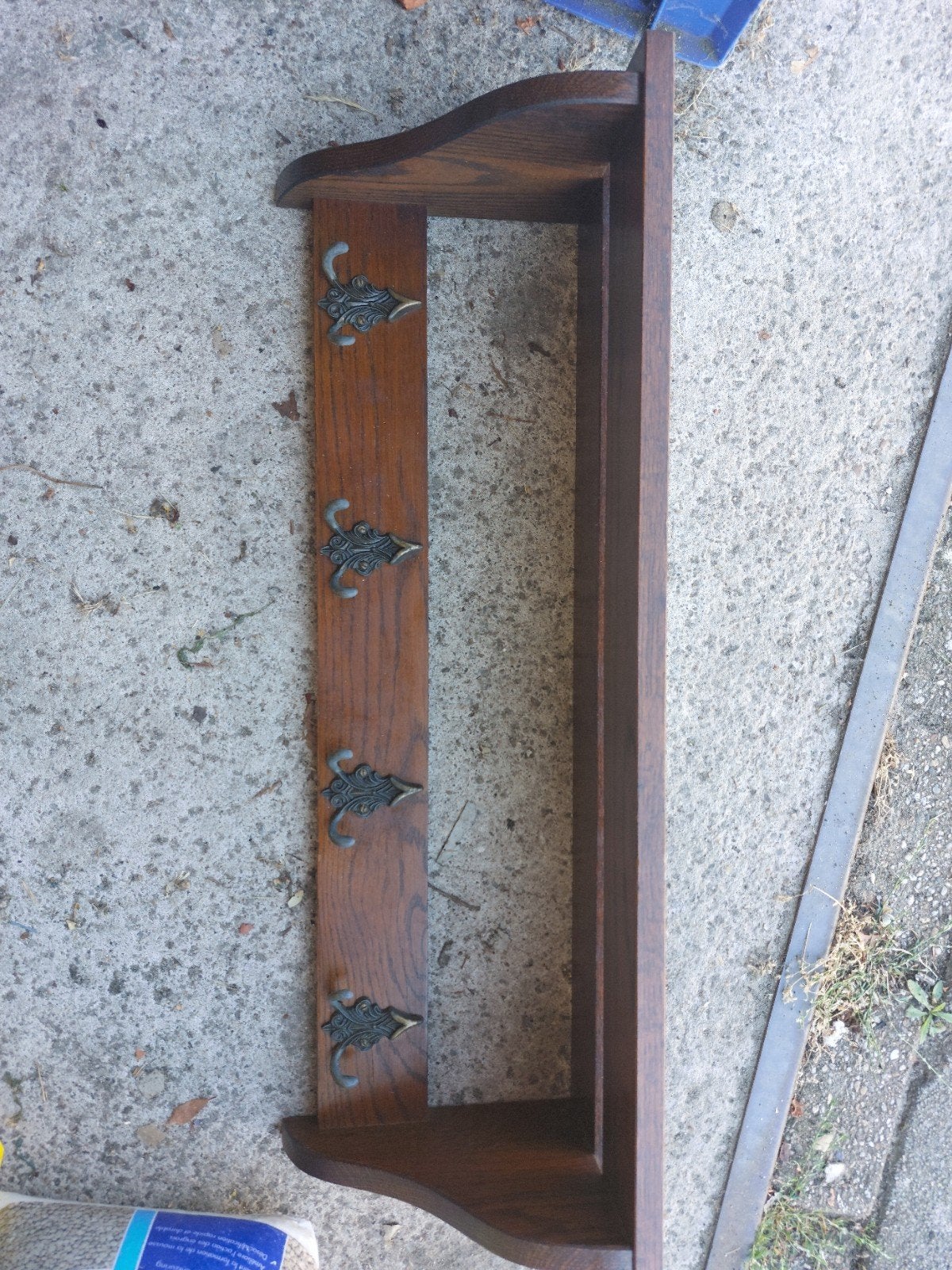 Houten wandkapstok met sierlijke haken, Gebruikt, Minder dan 100 cm, Hout, Ophalen
