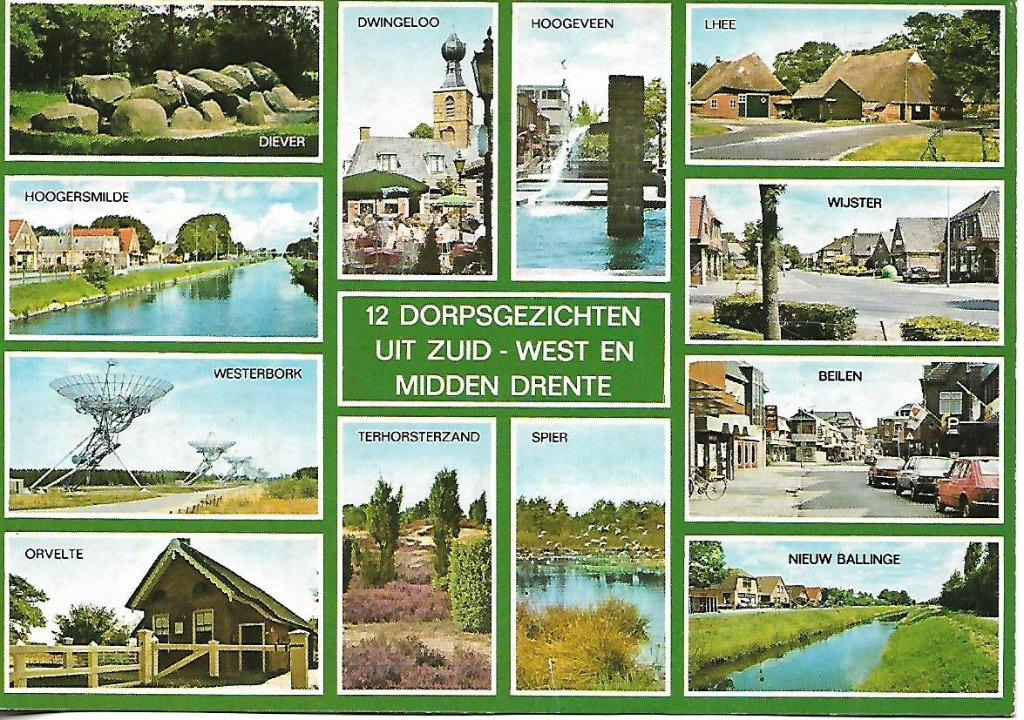 Drenthe- -12-luik., Verzenden, 1980 tot heden, Gelopen, Drenthe
