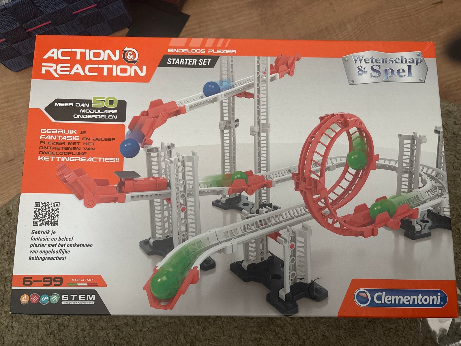 Clementoni Action & Reaction Knikkerbaan Starter Set, Ophalen, Zo goed als nieuw, Overige merken