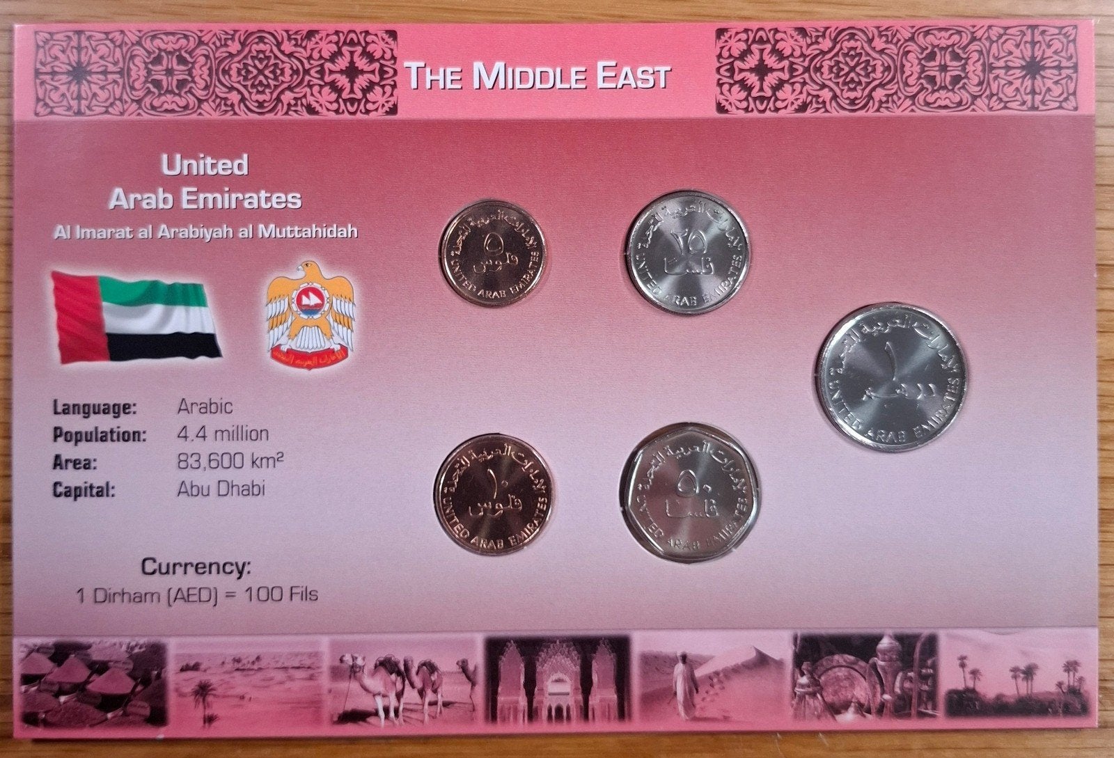140# Coins of the World muntset Verenigde Arabische Emiraten, Ophalen of Verzenden, Midden-Oosten