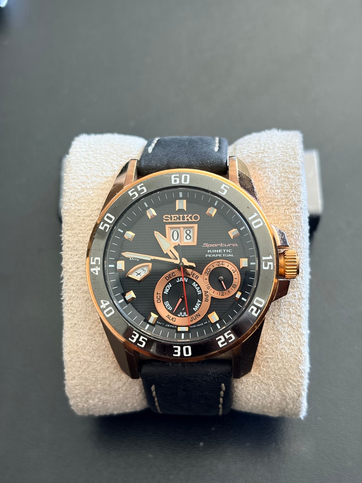 Seiko Sportura Kinetic Perpetual SNP056P1 100th Anniversary, Polshorloge, Ophalen of Verzenden, Overige materialen, Seiko