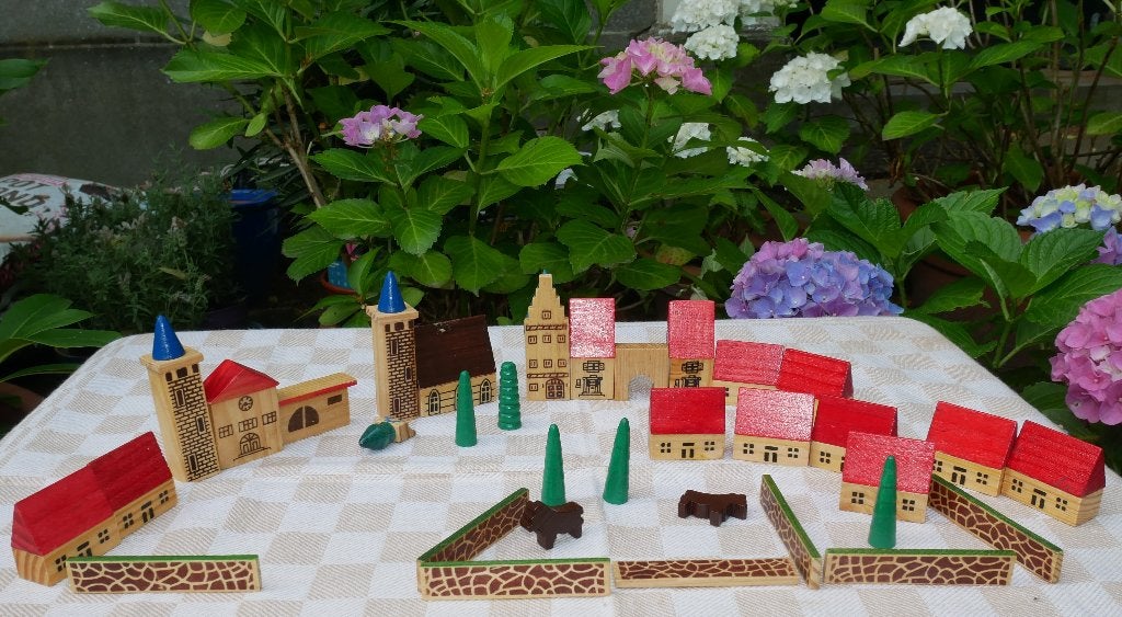 oude Ertsgebergte  figuurtjes miniatuur dorpje, Ophalen of Verzenden