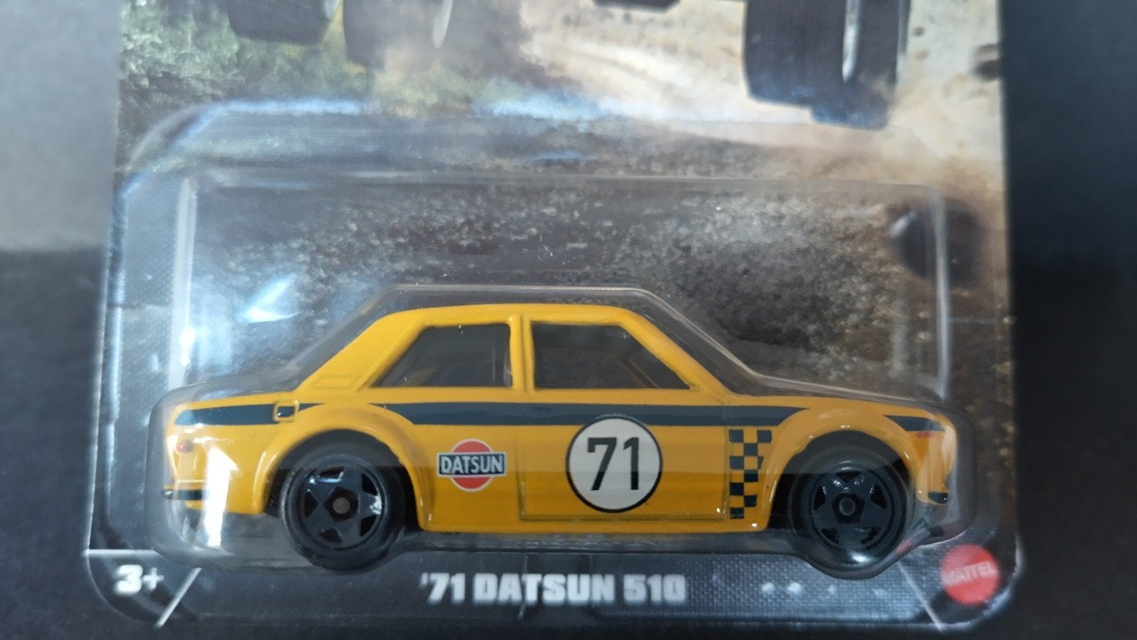 Datsun 510 1971 1:64 Hotwheels Silver Series Rally pol, Auto, Verzenden, Nieuw, M