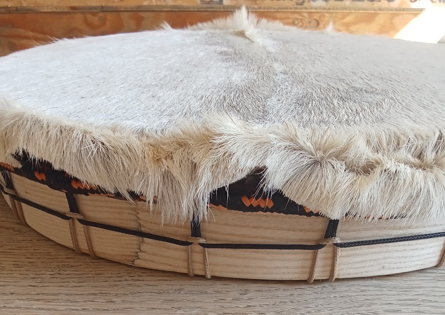 45cm sjamaan drum geit, Ophalen, Trommel