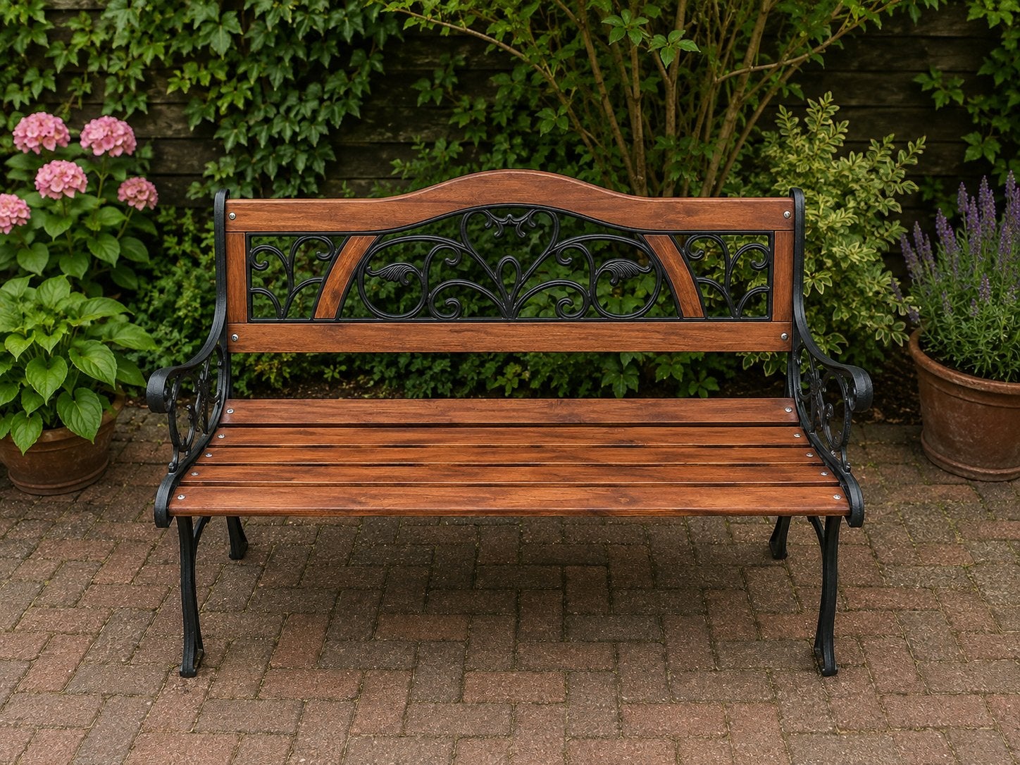 Gerenoveerde tuinbank 120 cm breed, West Souburg, Tuin en Terras, Ophalen, Zo goed als nieuw, Hout